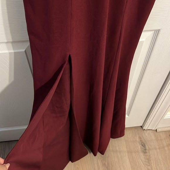Maroon dress the population dress - Picture 5 of 5